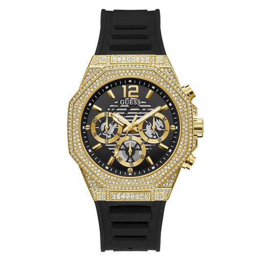 Guess Black Synthetic Dress Watch - Stylish and Functional
