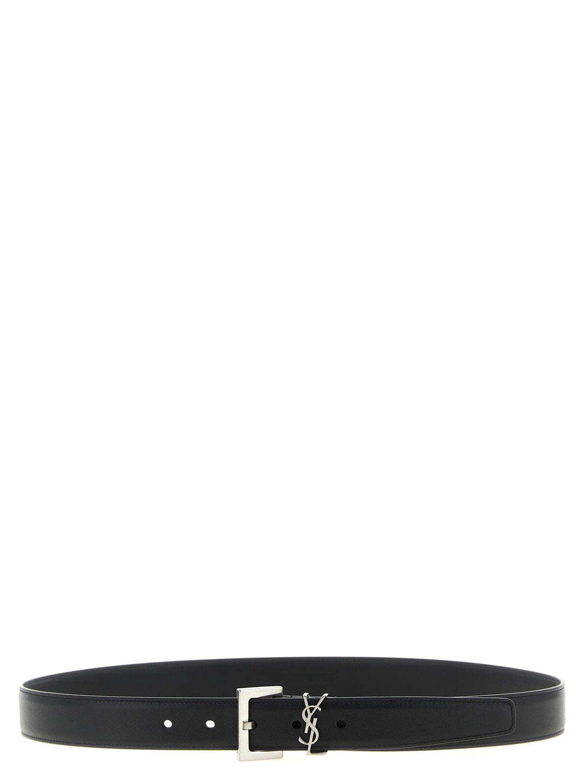 Saint Laurent Black Calfskin Regular Belt - Timeless Luxury