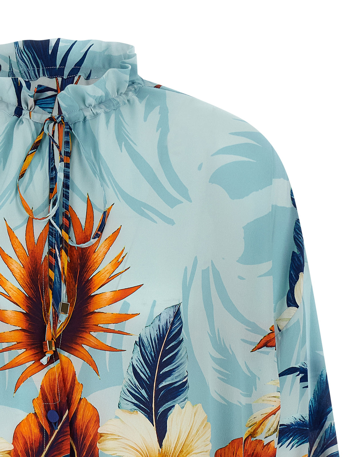 F.R.S. - FOR RESTLESS SLEEPERS Blouse en soie bleue