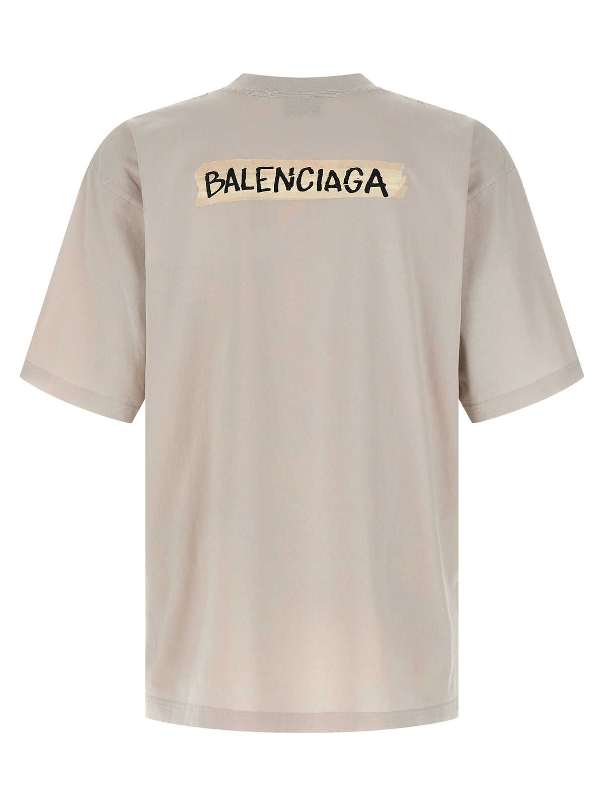 T-shirt Balenciaga en coton gris