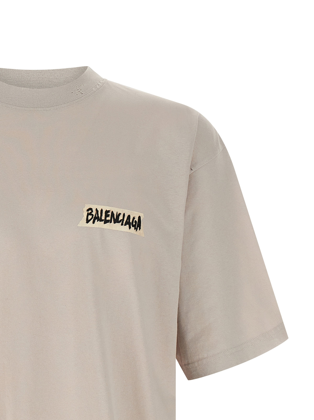 T-shirt Balenciaga en coton gris