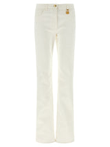 Elisabetta Franchi Jeans en jean de coton blanc