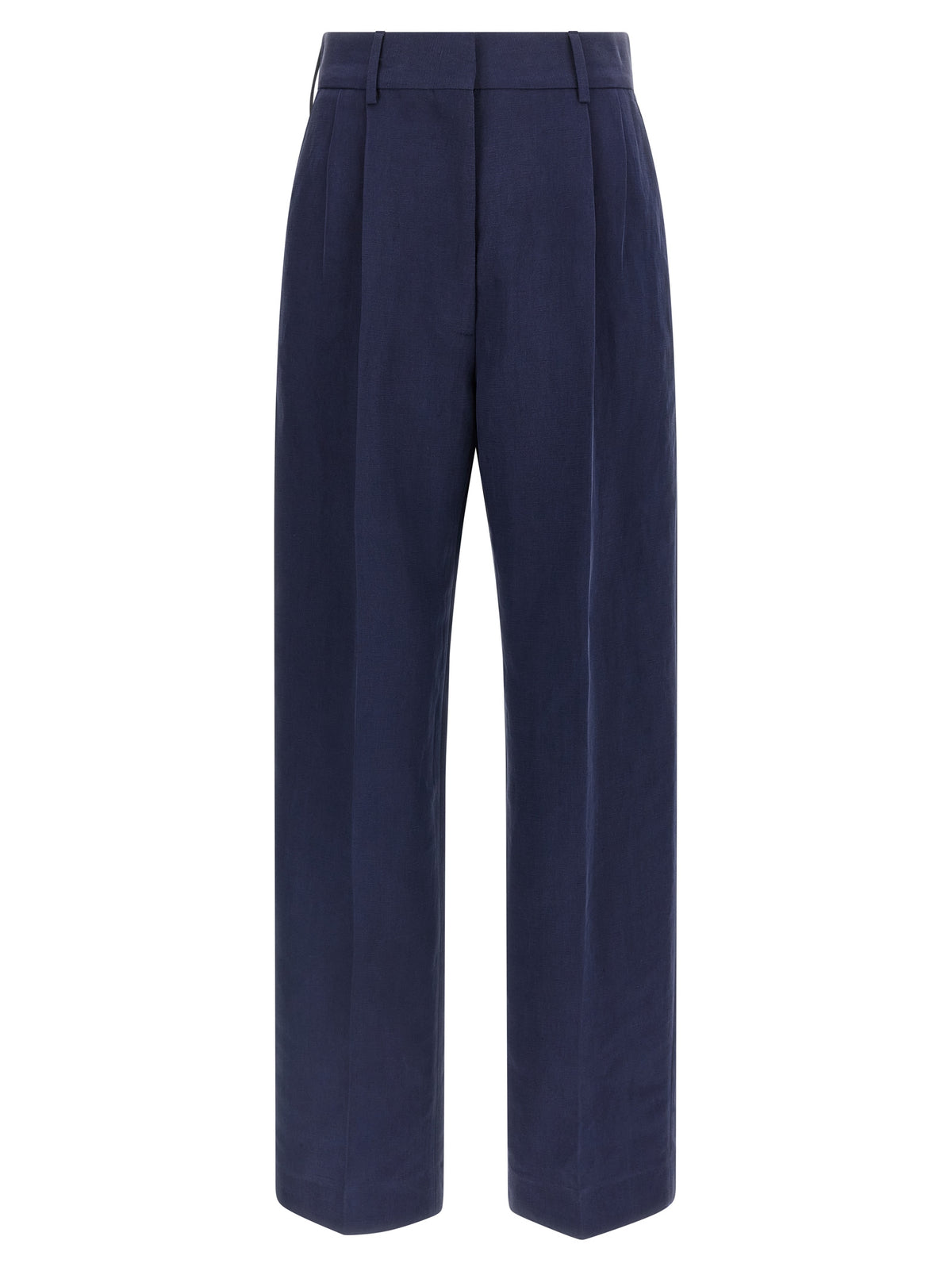 Blazé Milano Savannah Fox Blue Linen Casual Pants