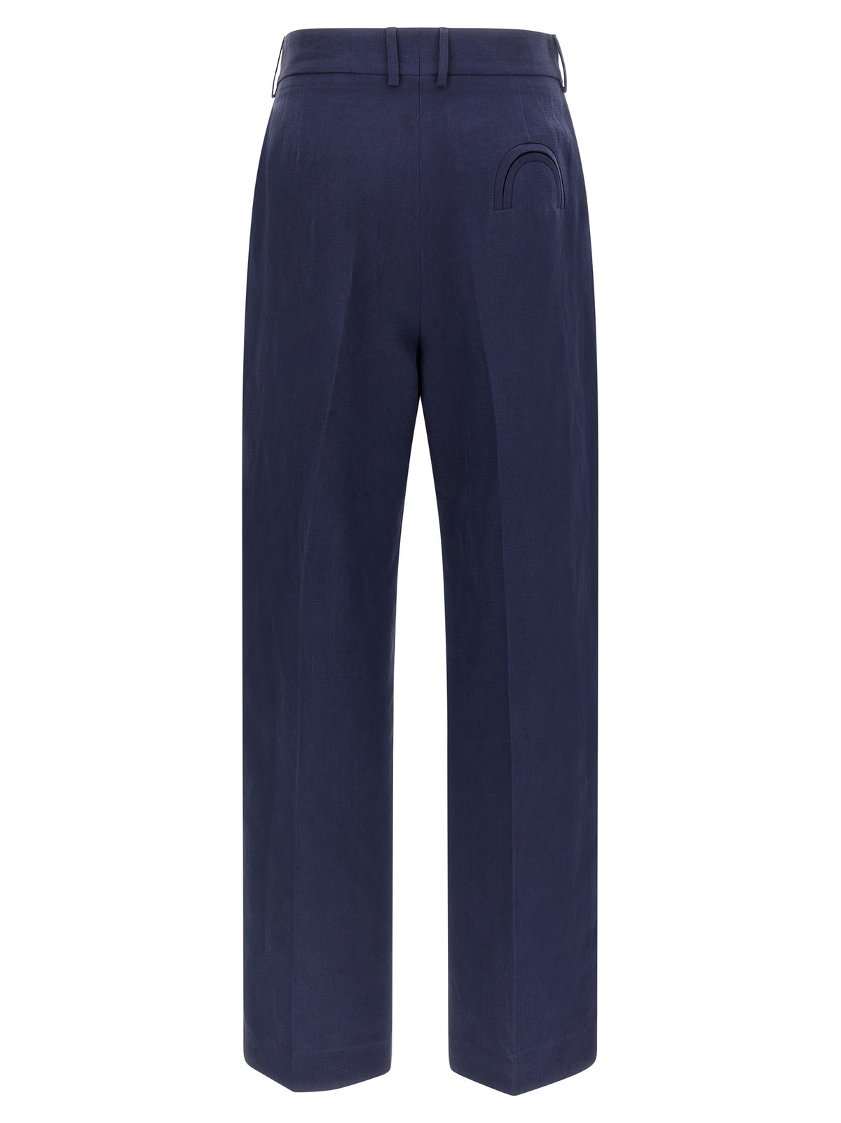 Blazé Milano Savannah Fox Blue Linen Casual Pants