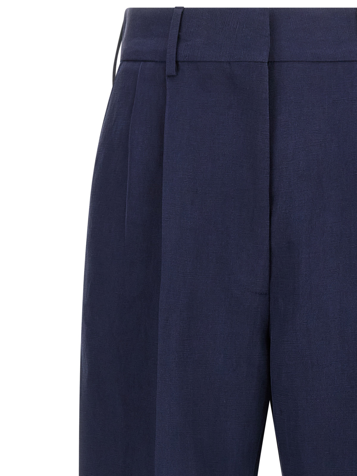 Blazé Milano Savannah Fox Blue Linen Casual Pants