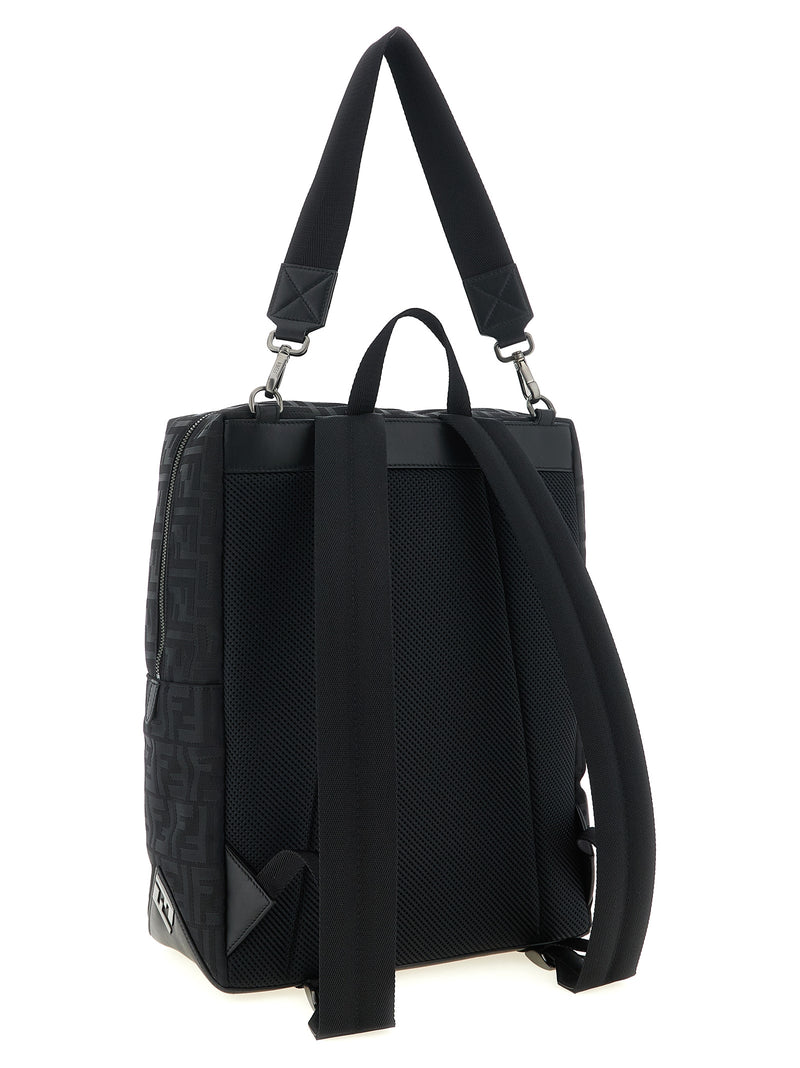 Fendi Black Polyamide Backpack