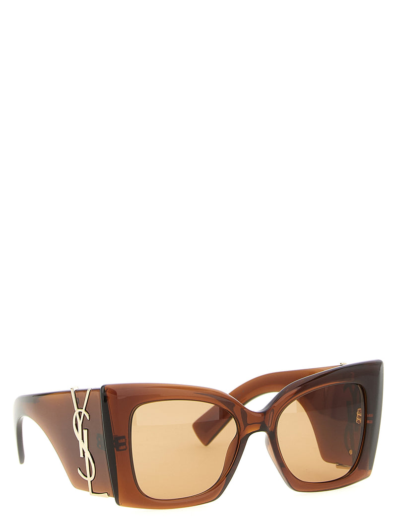 Saint Laurent SL M119 Blaze Crystal Brown Acetate Sunglasses