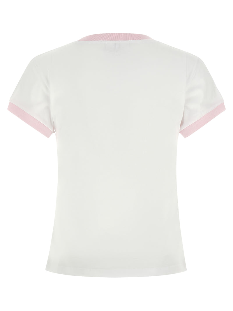 T-shirt Ganni en coton biologique blanc