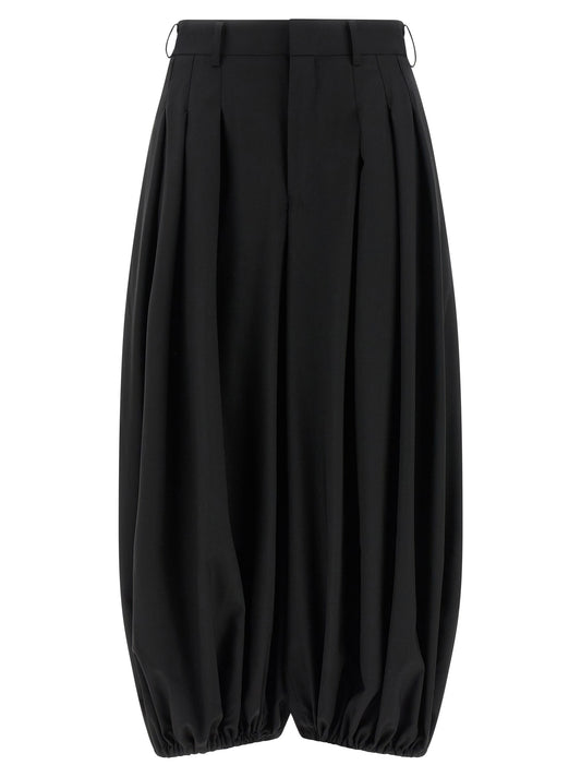 Comme Des Garçons Black Wool Pants - Extra Wide Leg Design
