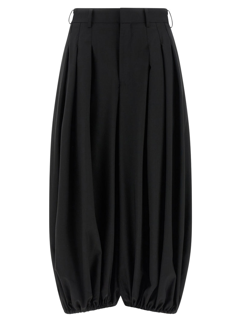 Comme Des Garçons Black Wool Zuava Pants
