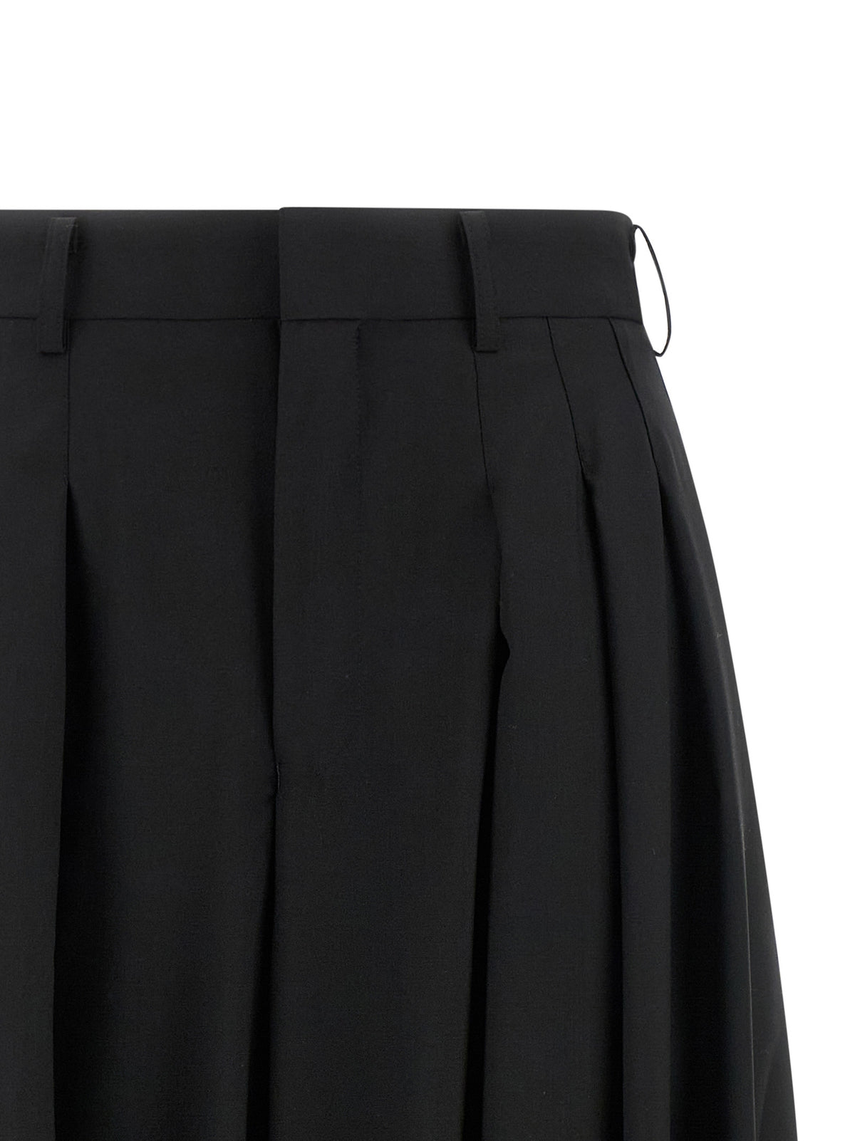 Comme Des Garçons Black Wool Zuava Pants