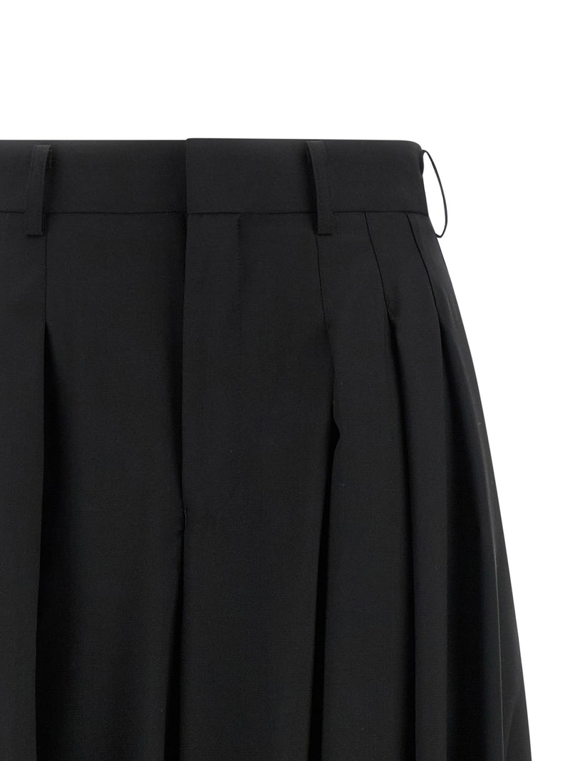 Comme Des Garçons Black Wool Zuava Pants