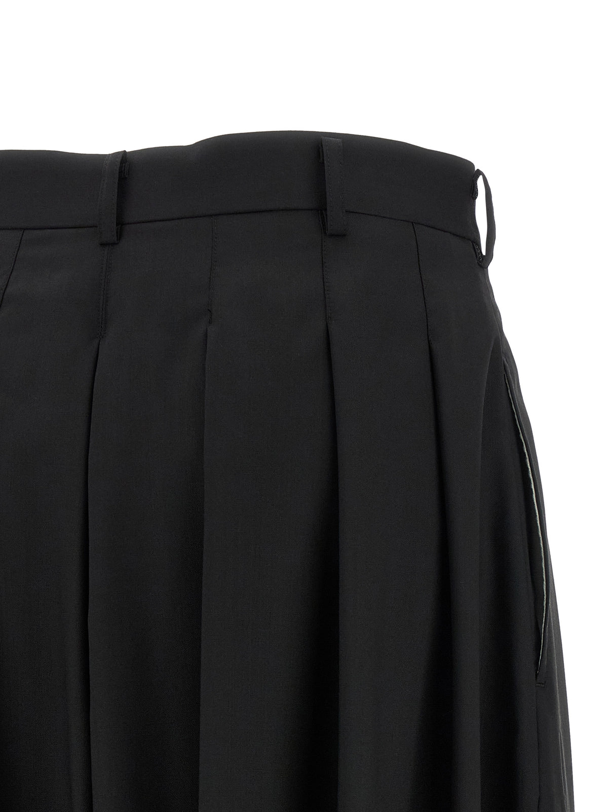 Comme Des Garçons Black Wool Zuava Pants