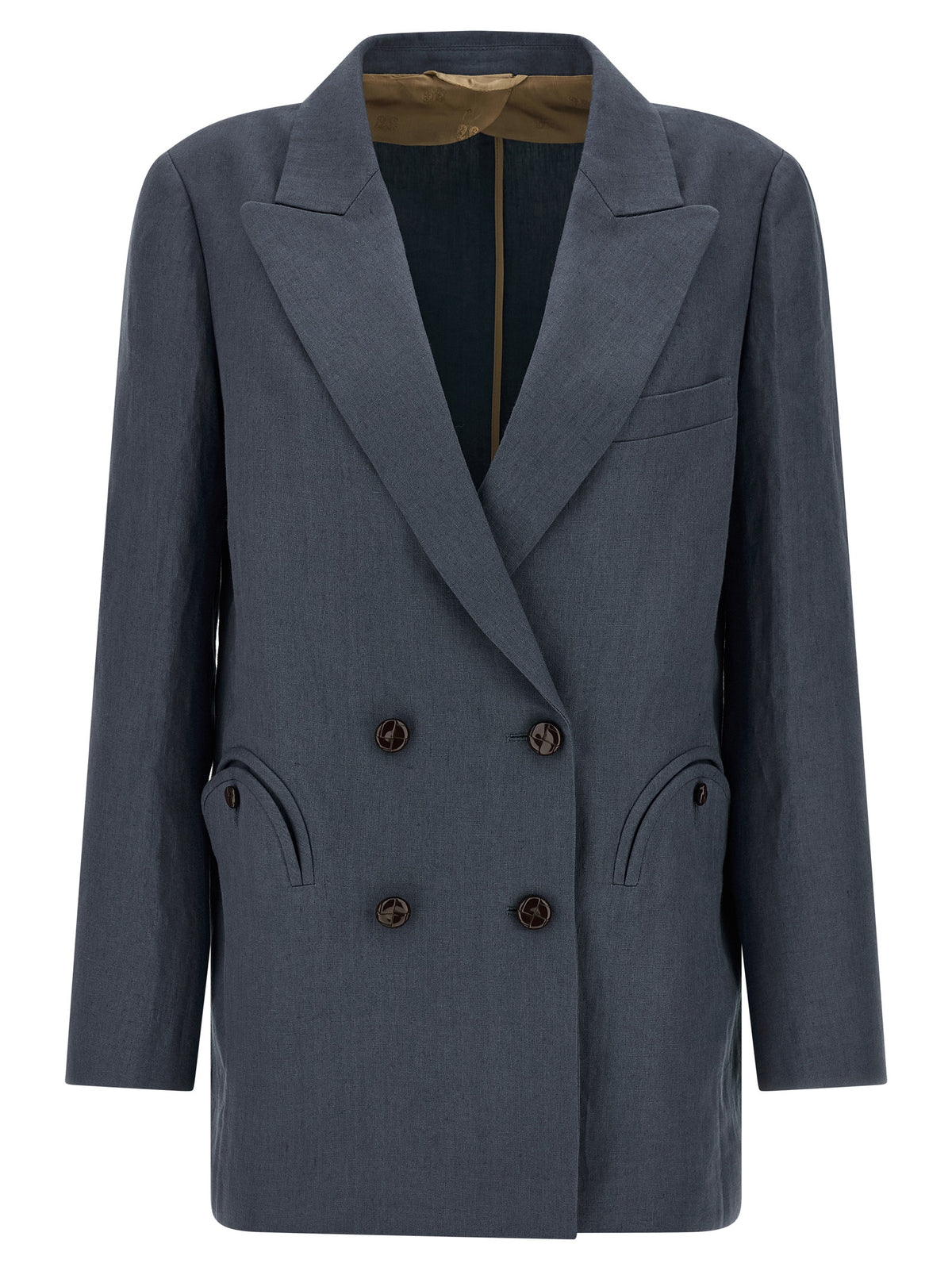 Blazé Milano Blue Linen Blazer