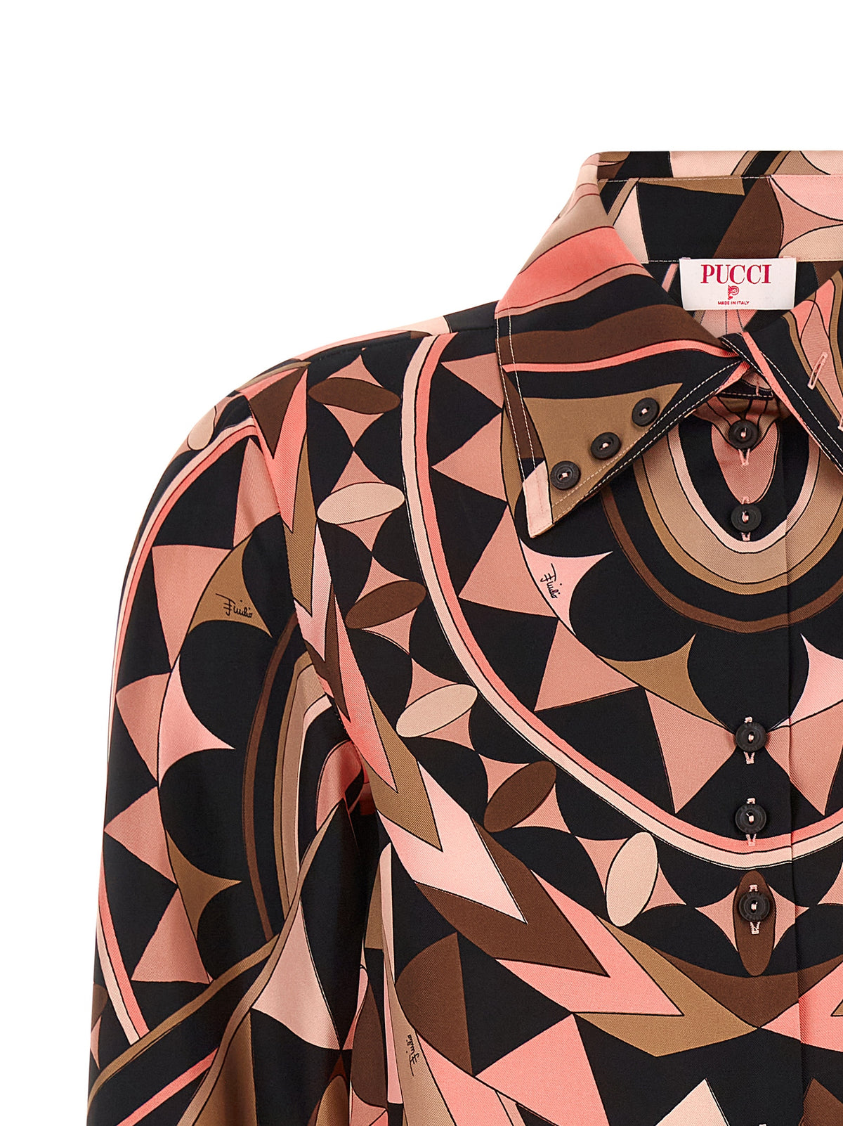Emilio Pucci Manuba Multicolor Silk Blouse