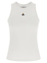 Vivienne Westwood White Cotton Sleeveless T-Shirt