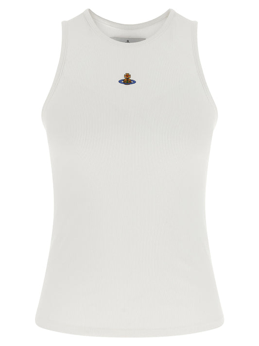 Vivienne Westwood White Cotton Sleeveles T-Shirt