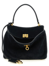 Sac à main Balenciaga en cuir de veau noir