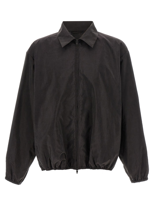 SSSTEIN Brown Silk Shell Jacket