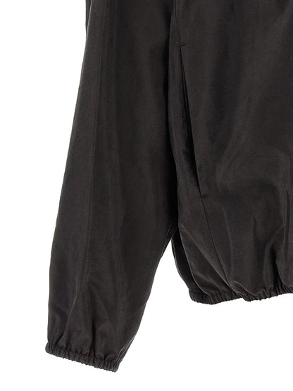 SSSTEIN Brown Silk Shell Jacket