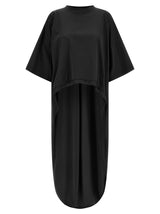 Robe décontractée noire en coton DI.LA3 PARI'
