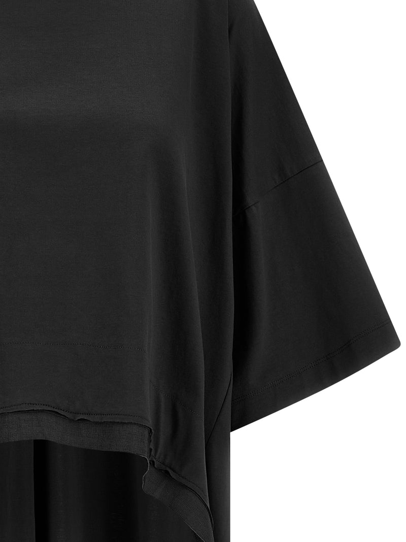 DI.LA3 PARI' Black Cotton Casual Dress
