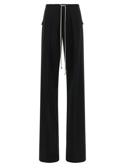 Pantalon décontracté Rick Owens en viscose noire