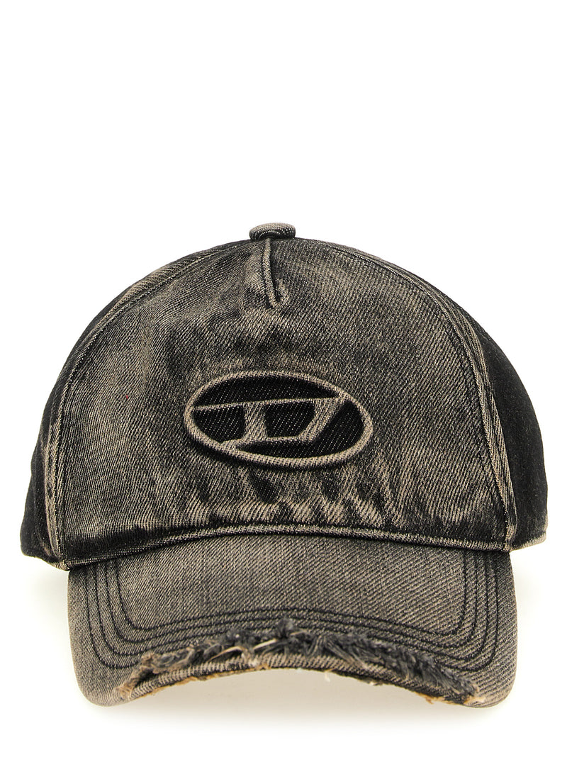Casquette en coton noir Diesel (Baseball)