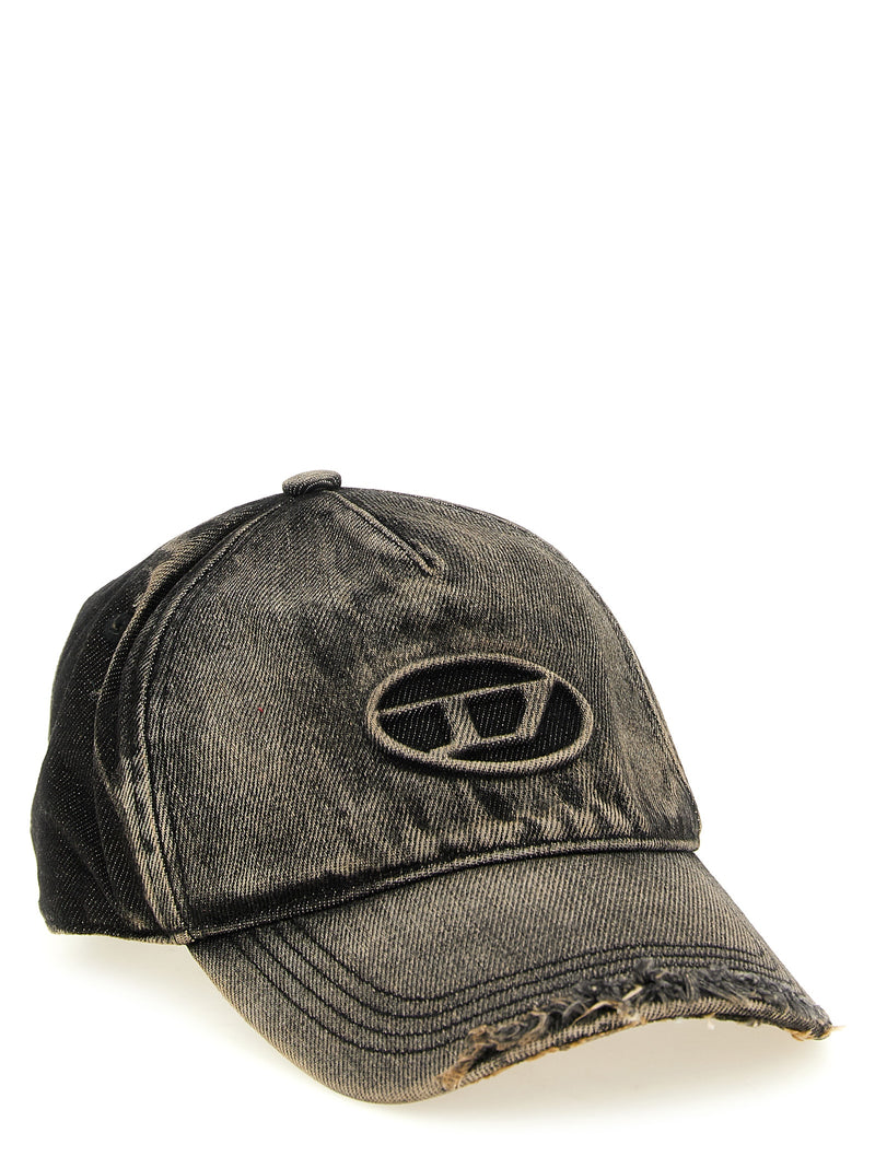 Casquette en coton noir Diesel (Baseball)