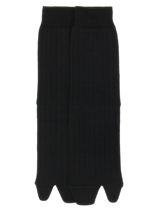 Chaussettes Maison Margiela en laine noire