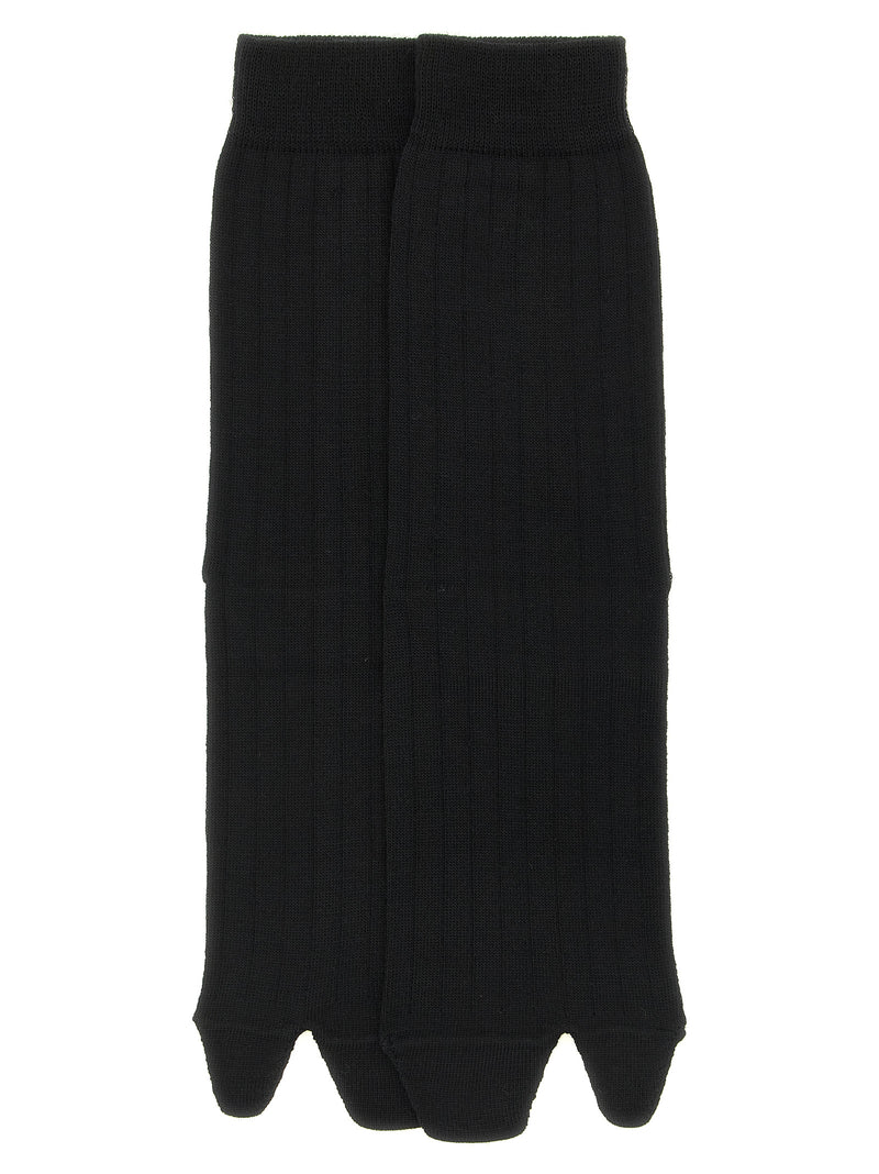 Chaussettes Maison Margiela en laine noire