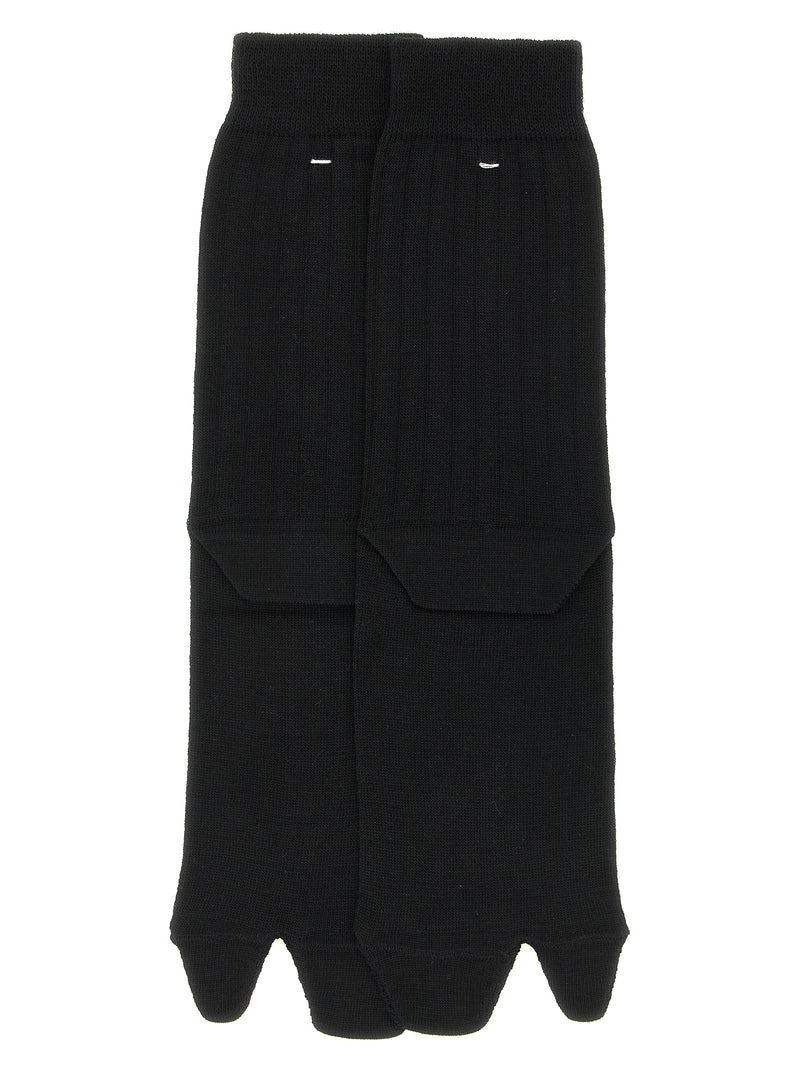 Chaussettes Maison Margiela en laine noire