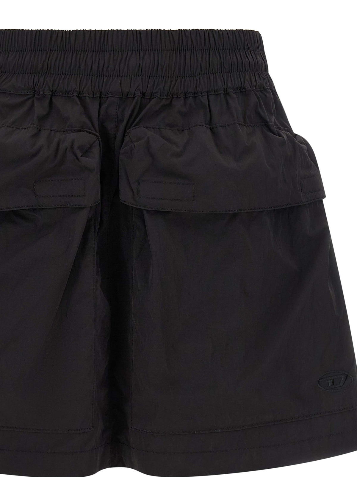 Jupe longue Diesel noire en polyamide
