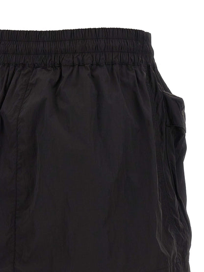 Diesel Black Polyamide Long Skirt