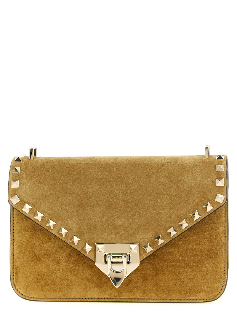 Sac bandoulière Valentino Garavani en veau beige