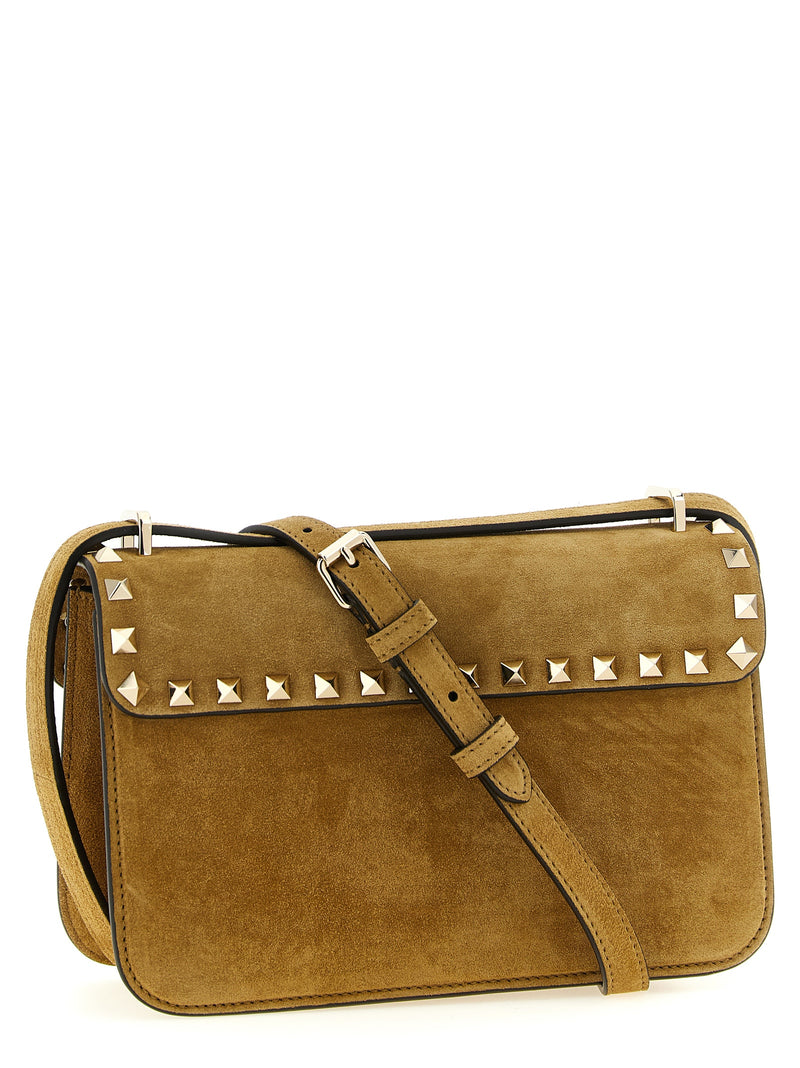 Sac bandoulière Valentino Garavani en veau beige