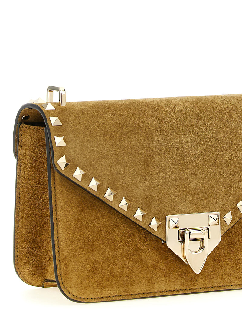 Sac bandoulière Valentino Garavani en veau beige