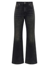 Jeans Flare en Coton Noir Haikure - Modèle Korea