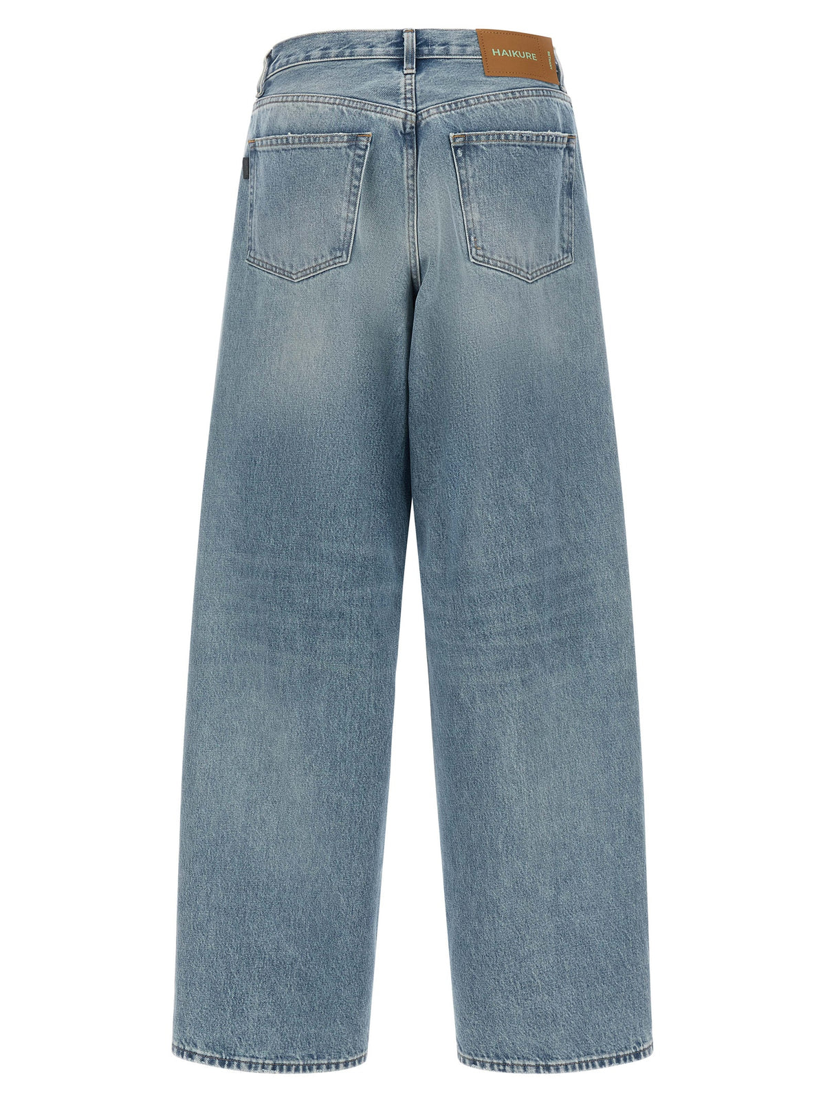 Haikure Bethany Blue Cotton Relaxed Fit Jeans