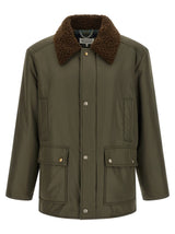 Parka bicolore en polyester Maison Margiela