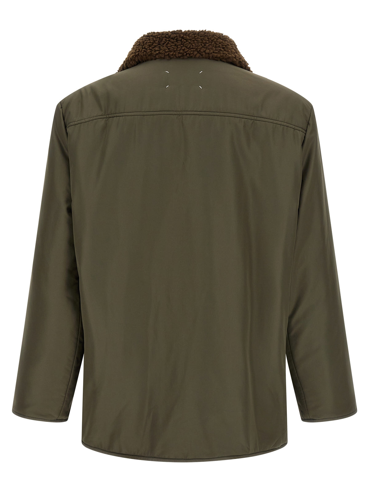Parka bicolore en polyester Maison Margiela