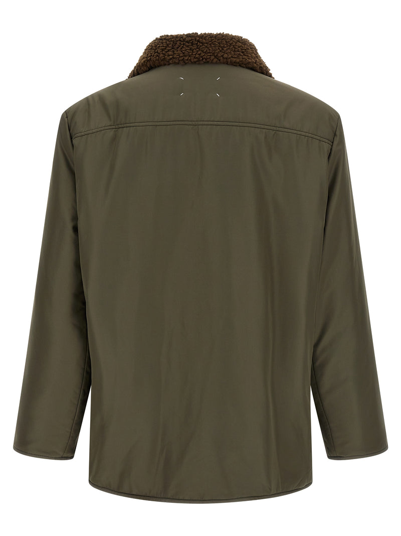 Parka bicolore en polyester Maison Margiela