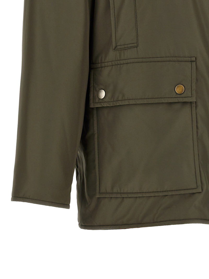 Parka bicolore en polyester Maison Margiela
