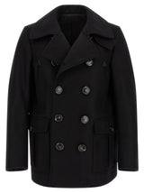 Manteau en Laine Noir Dsquared²