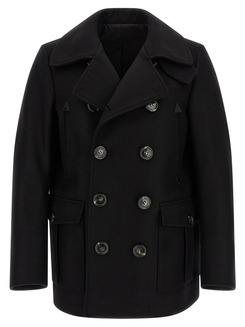 Manteau en Laine Noir Dsquared²