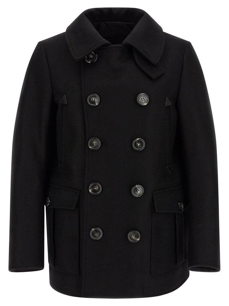 Manteau en Laine Noir Dsquared²