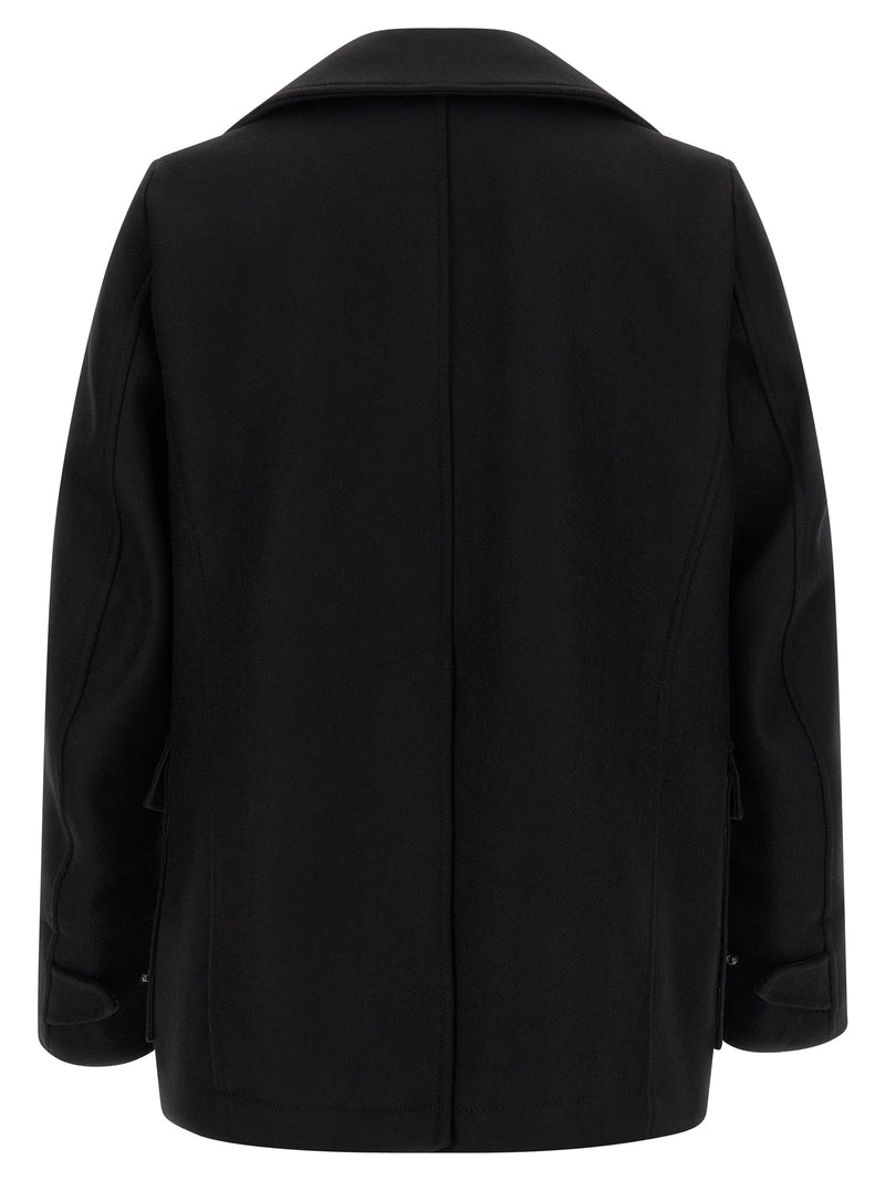 Manteau en Laine Noir Dsquared²