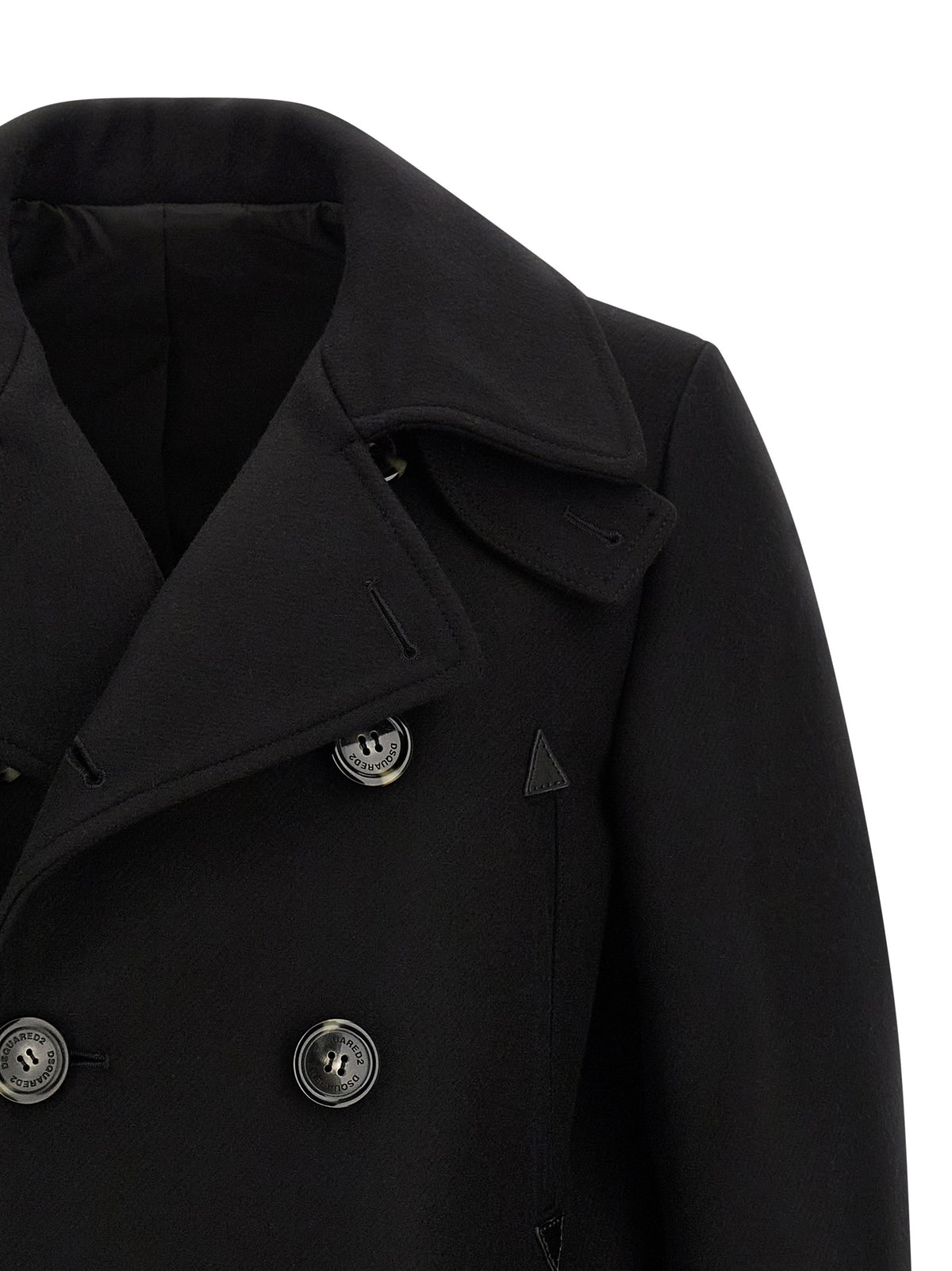Manteau en Laine Noir Dsquared²
