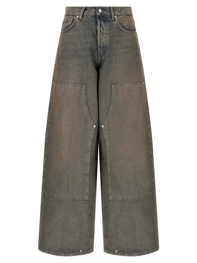 Haikure Blue Cotton Relaxed Fit Jeans - Legacy Collection