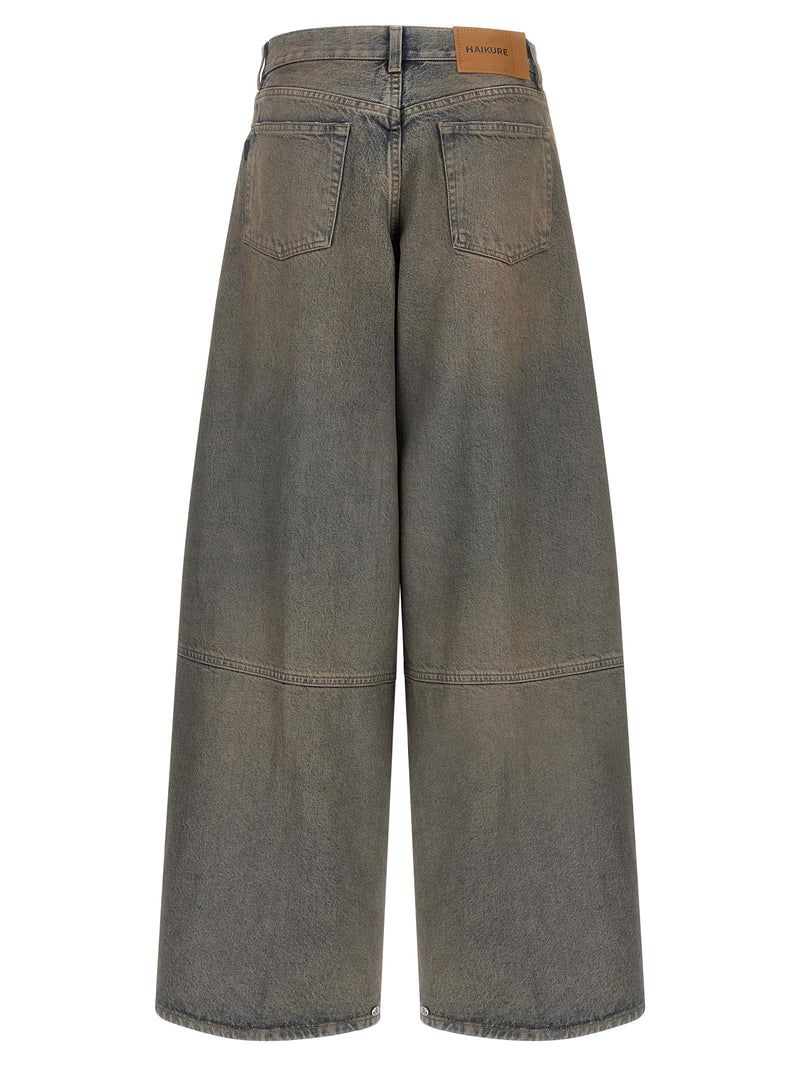 Haikure Blue Cotton Relaxed Fit Jeans - Legacy Collection